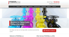 Desktop Screenshot of powdergroup.com